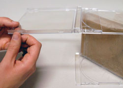 cover small holes with tape