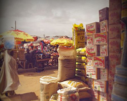 African market in Nigeria
