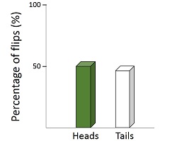 Binomial heads tails graph