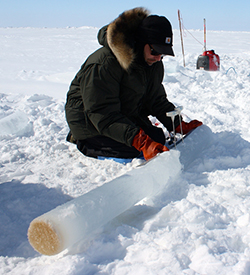 drilling for an ice core