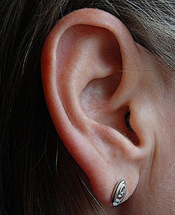 Woman's outer ear