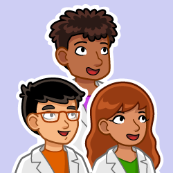 3 researcher characters together