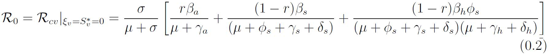 COVID model r naught equation