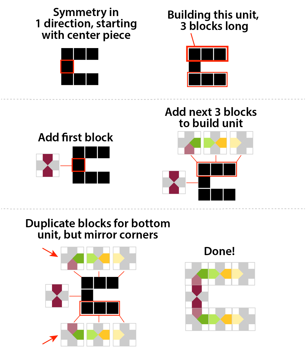 Nano blocks building example
