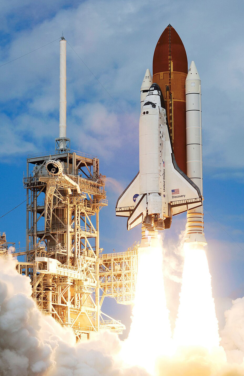 launch of the space shuttle Discovery