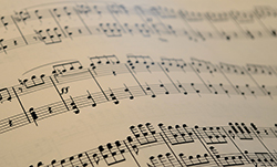musical notes on sheet music