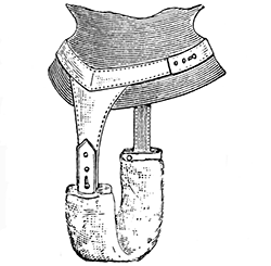 A drawing of a sanitary belt from 1905