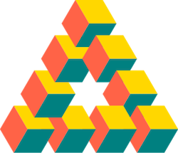 optical illusion triangle image 