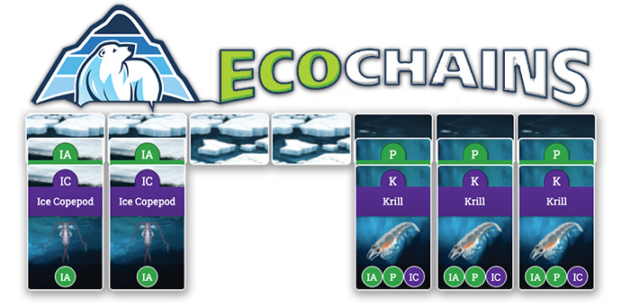 EcoChains headers showing the setup with game cards.