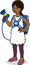 Neutrophil character illustration