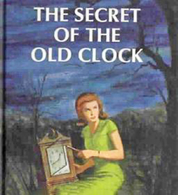 Nancy Drew mystery novel cover for The Secret of the Old Clock