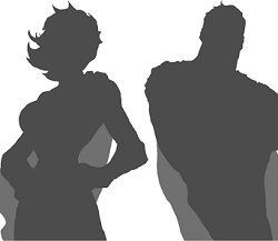 superhero silhouette