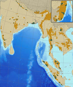 Tiger habitat map