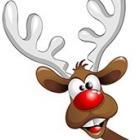 Illustration of Rudolph the red-nosed reindeer
