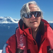 Writer James Gorman in Antarctica