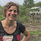 Evolutionary biologist Silvie Huijben in Guyana