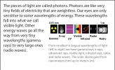 Illustration of the different types of light, based on wavelength.