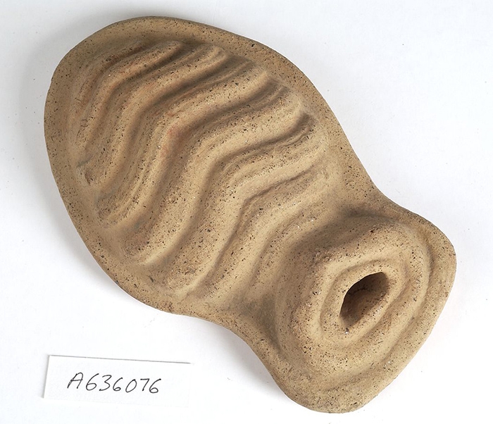 A Roman clay sculpture of a uterus