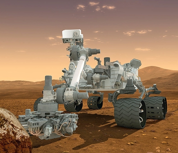 Illustrazione del rover curiosità