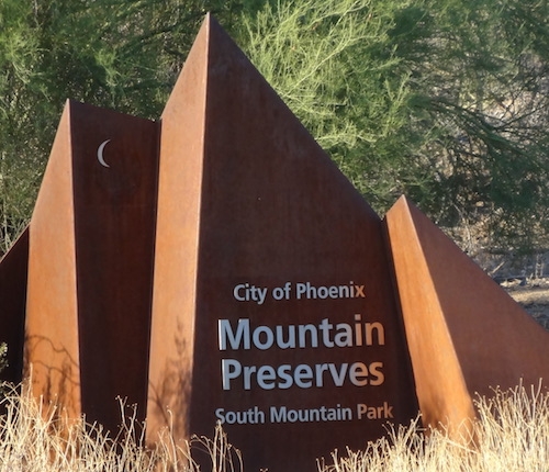 South Mountain park sign