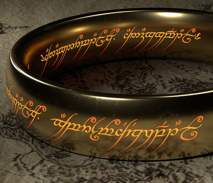 An illustration of the ring from The Lord of the Rings.