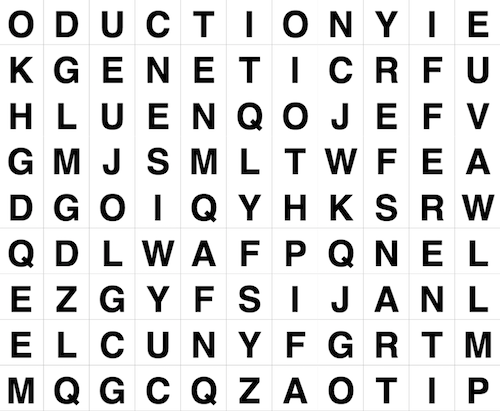 An image of a word search puzzle